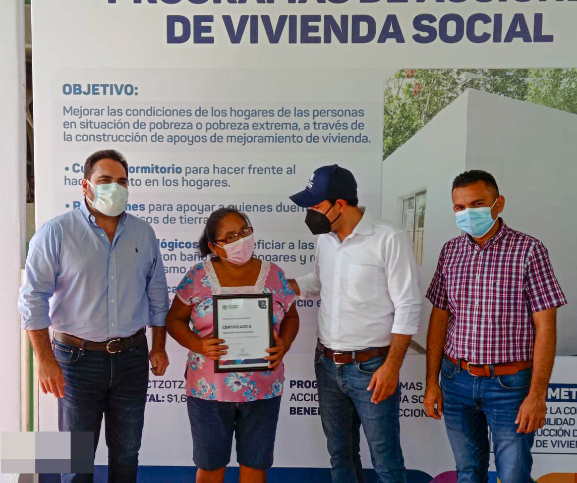 ATESTIGUA JESÚS VIDAL ENTREGA DE ACCIONES DE VIVIENDA Y MATERIAL DE IMPULSO ESCOLAR