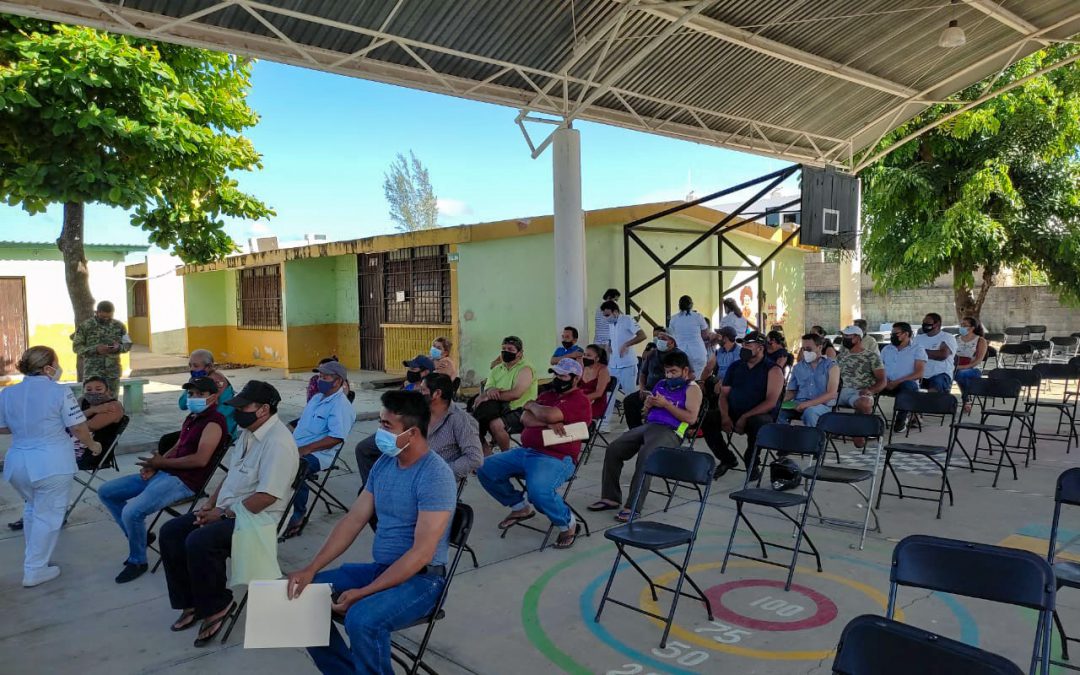 Esta semana inicia la vacunación de jóvenes de 18 a 29 años en el municipio de Valladolid. Foto: Cortesía.