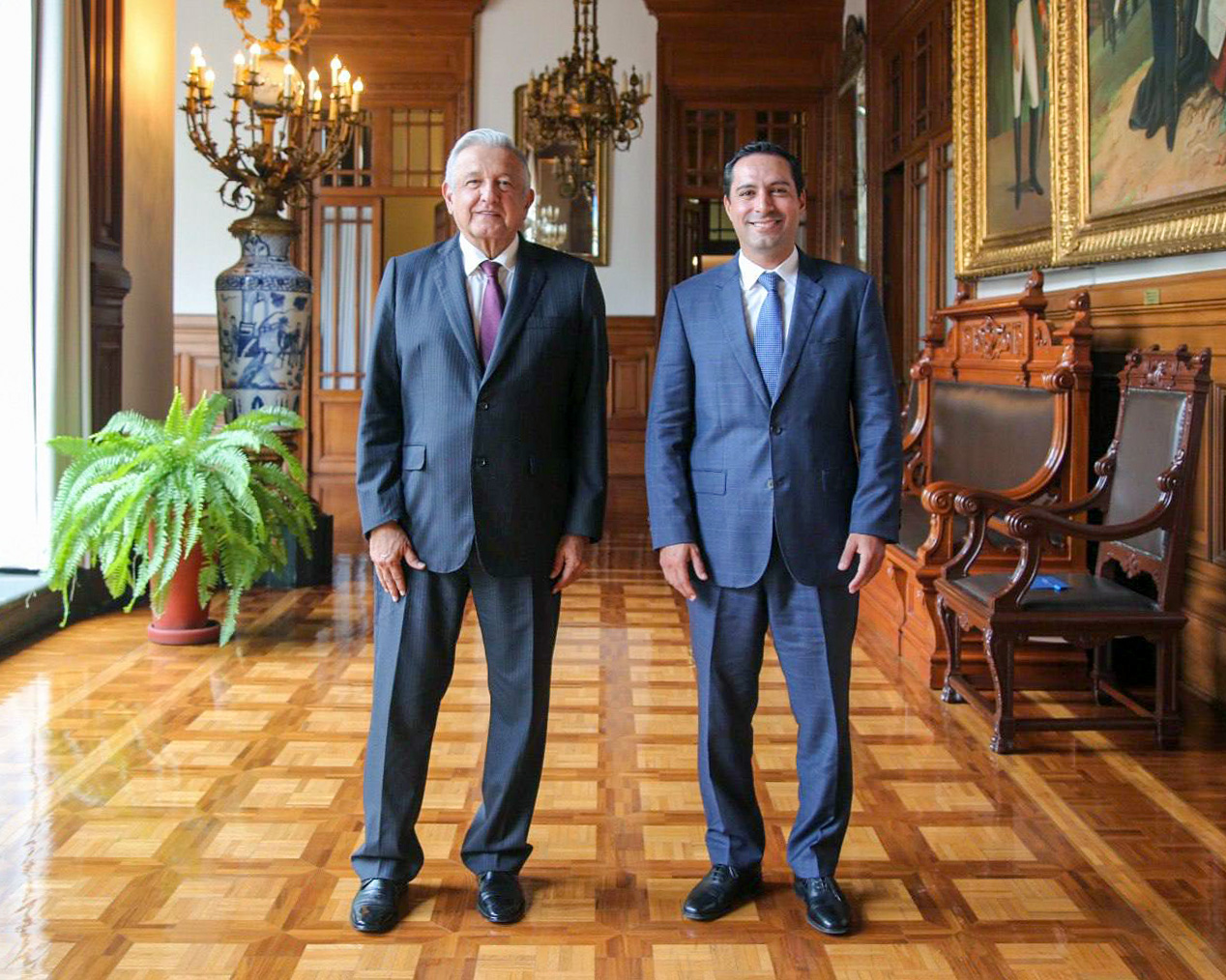 Reunión  Vila Dosal-López Obrador.