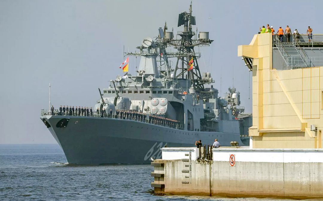 El destructor ruso vicealmirante Kukakov.