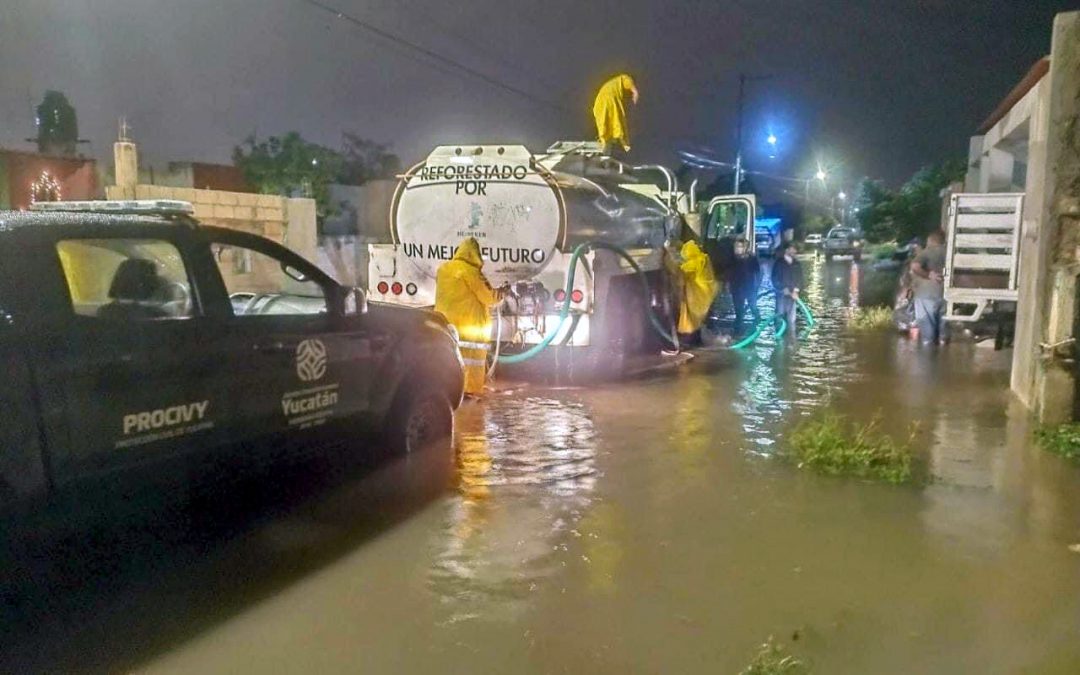 La atención de las zonas afectadas por las fuertes lluvias fue d manera casi inmediata a fin de que las afectaciones a los habitantes fueran lo menos posible.