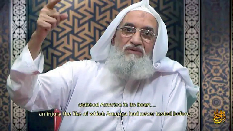 Ayman Al Zawahiri en su reciente aparición en un video.