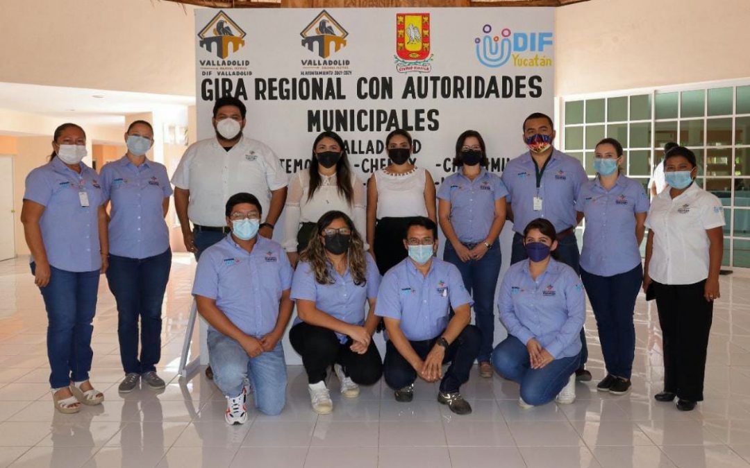 Reunión de presidentas y directoras de los DIF del oriente del estado de Yucatán. Estuvieron presentes Uayma, Temozón, Chemax, Chichimilá, Tekom, Cuncunul, Kaua, Chankom y Valladolid.