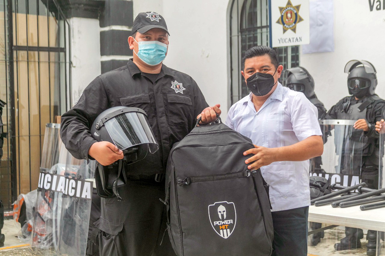 Equipamiento antimotín para la policía vallisoletana.