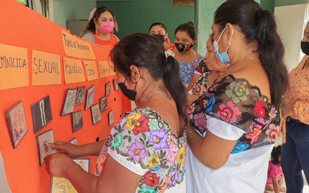 Se llevaron a cabo pláticas y talleres en la comisaría de X'Uilub y Valladolid con el objetivo de eliminar la violencia contra las mujeres y niñas.