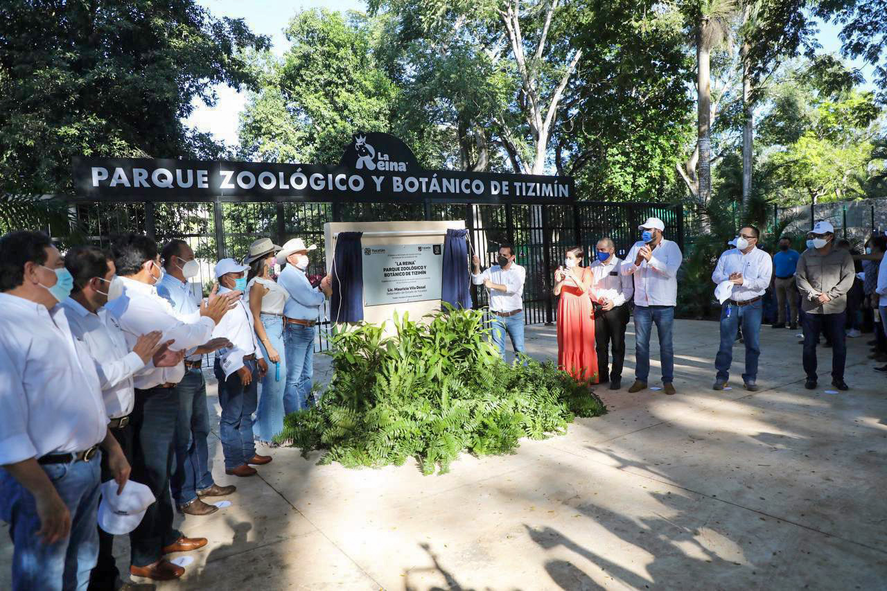 Entregan trabajos de remodelación en el Parque Zoológico de Tizimín.