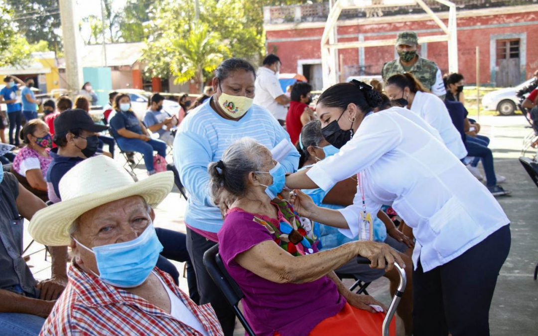 Del 20 al 22 de diciembre se aplicará el refuerzo de vacuna contra el Coronavirus a adultos mayores de 24 municipios más.