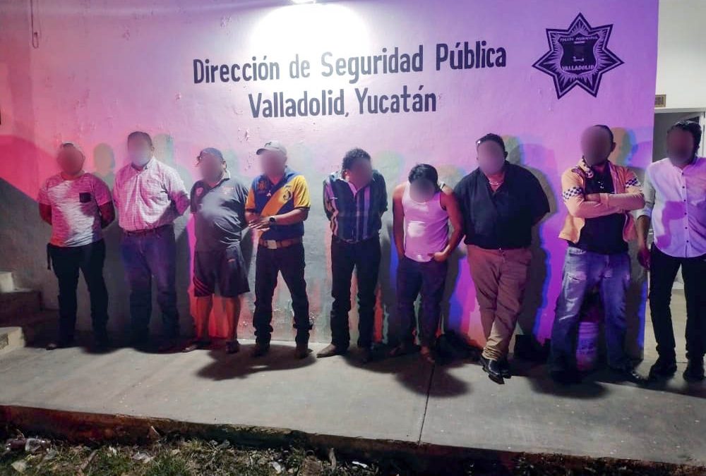 Los detenidos fueron trasladados a los separos de la policía municipal de Valladolid.