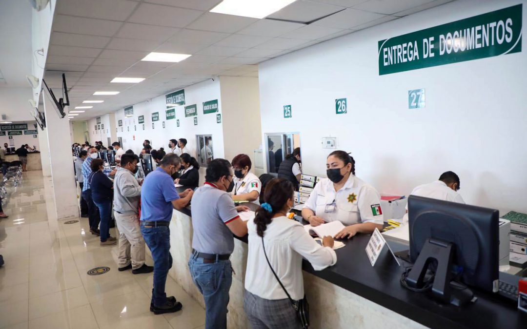 A buen ritmo avanza el cambio de placas de circulación en Yucatán.
