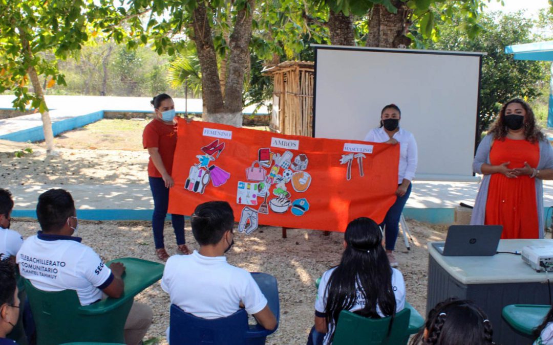 En el Marco del Día Naranja imparten el taller “Estereotipos de Género”.