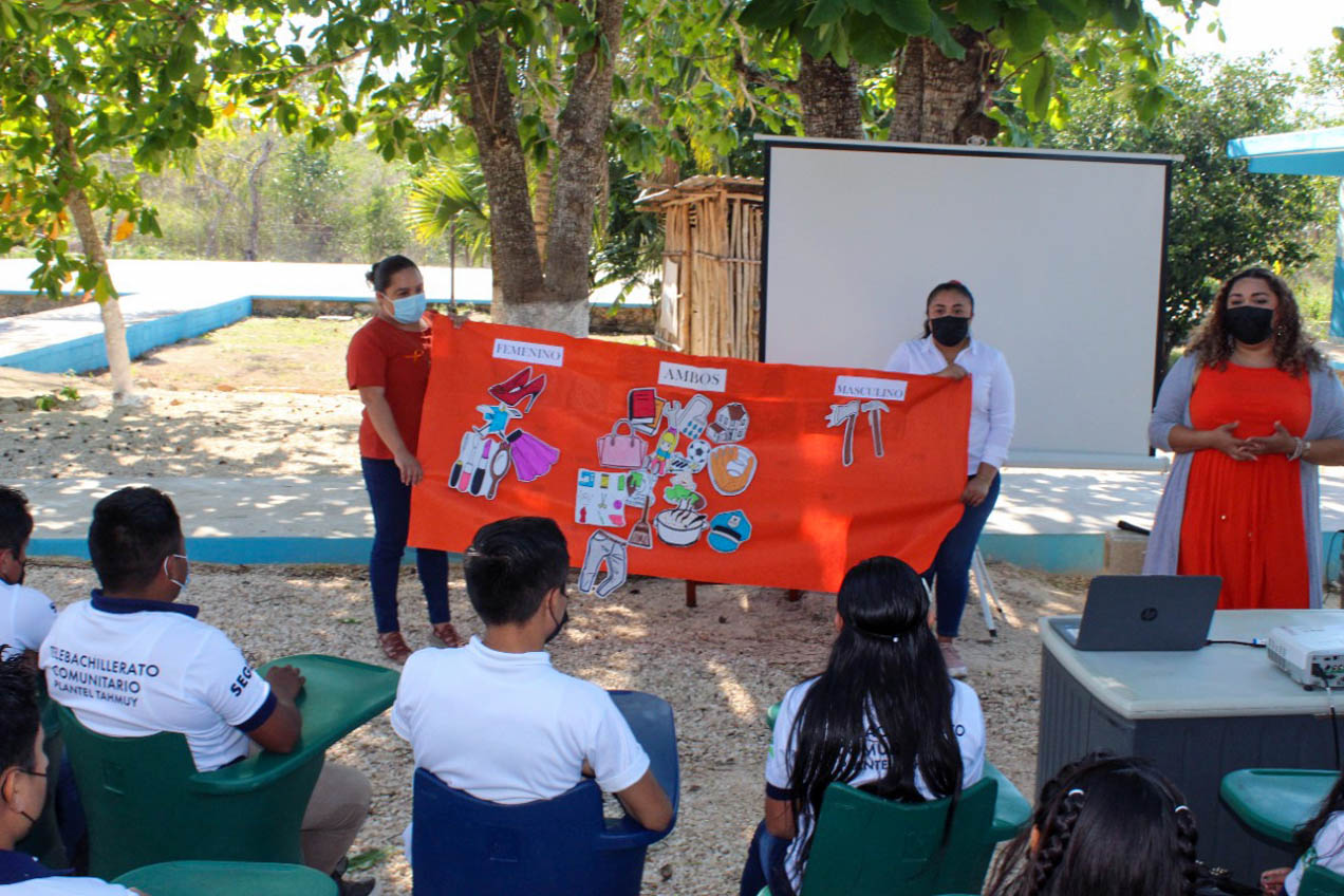 En el Marco del Día Naranja imparten el taller “Estereotipos de Género”.