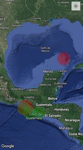 El sismo fue frente a las costas de la Península de Yucatán.