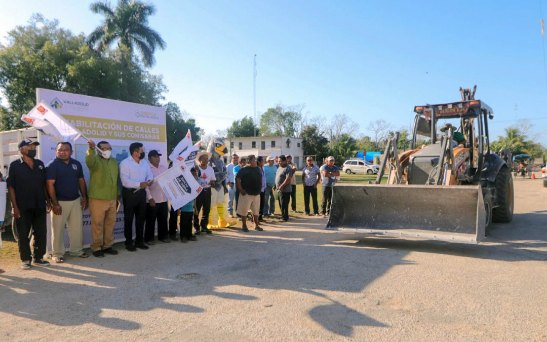 Banderazo de obras en Kanxoc, comisaría de Valladolid.