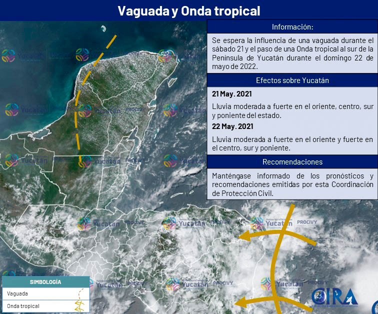 LLEGA A YUCATÁN LA PRIMERA ONDA TROPICAL DE LA TEMPORADA.