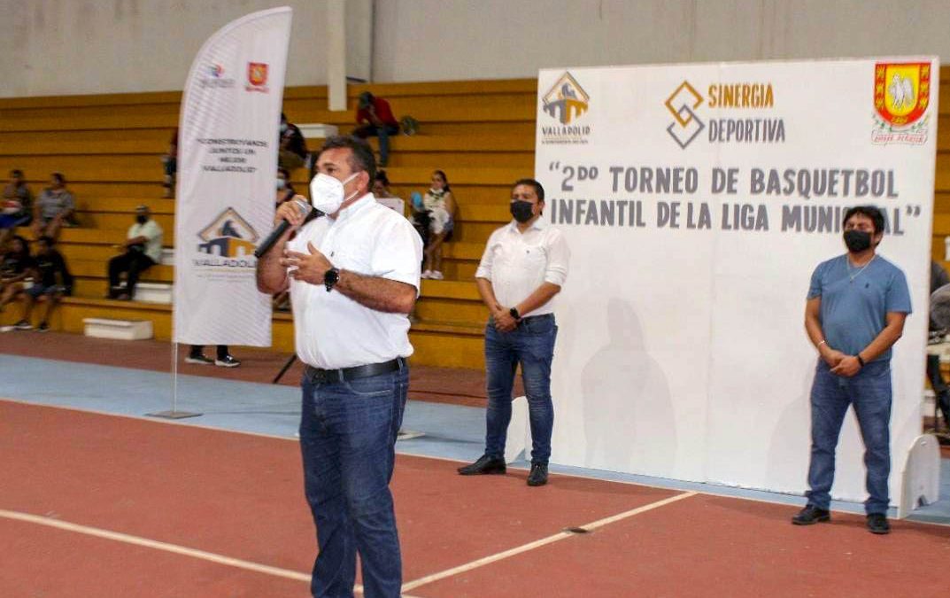 Inauguran el Segundo Torneo de Basquetbol Infantil.