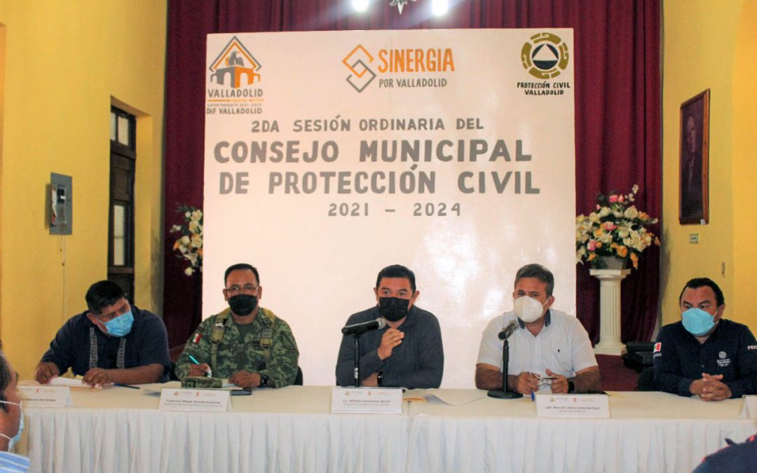 Se reunió la segunda sesión del consejo municipal de protección civil, a fin de tomar medidas precautorias en vista del inicio de la temporada de huracanes 2022.