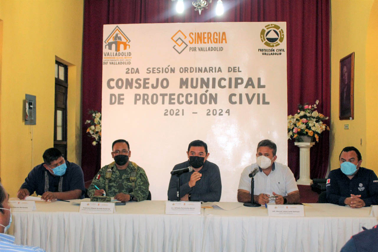 SESIONA EL CONSEJO MUNICIPAL DE PROTECCIÓN CIVIL.