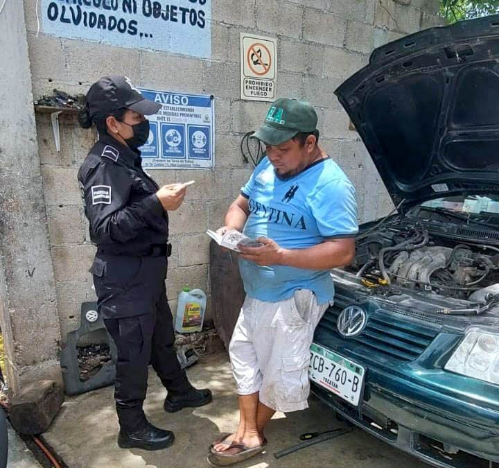 La policía municipal de Valladolid ha implementado visitas a talleres mecánicos y de hojalatería para prevenir el robo de vehículos y partes de automotores.