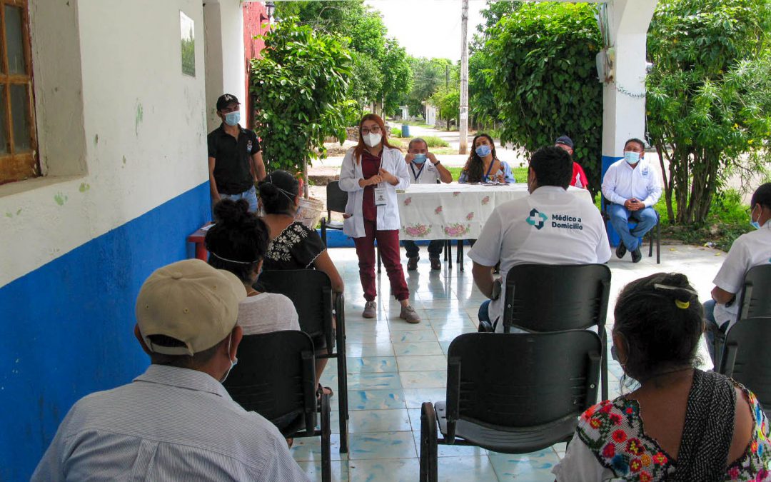 Integración del Comité de Contraloría Social del programa Médico a Domicilio en Yaxunah, Yaxcabá.