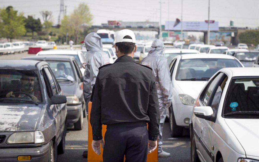 Agente de la Policía en Irán.