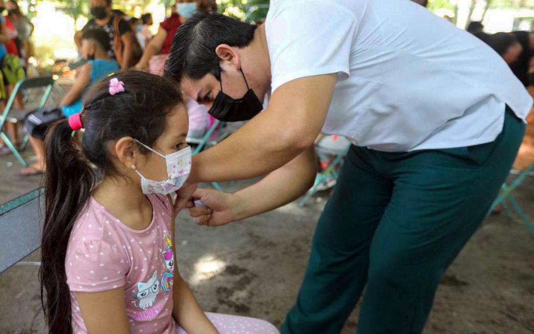 Del 2 al 5 agosto se realizará la vacunación de menores de 5 a 11 años en 18 municipios de Yucatán