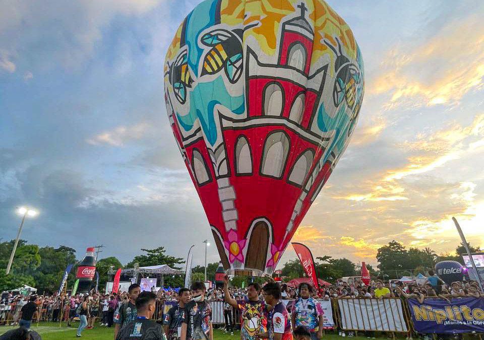 Festival del Globo en Tahmek atrajo a cientos de visitantes a este poblado ubicado a 40 kilómetros al oriente de la ciudad de Mérida.