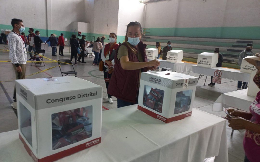 Entre “anomalías” Morena realiza votación para elegir congresistas del Edomex