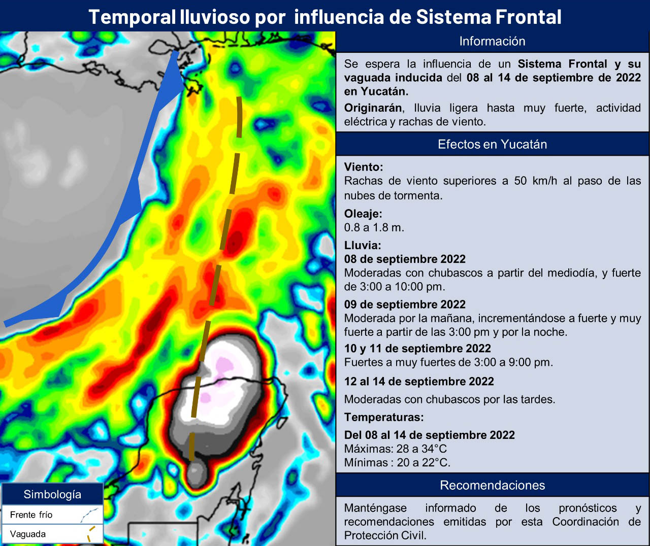SEMANA LLUVIOSA PARA YUCATÁN