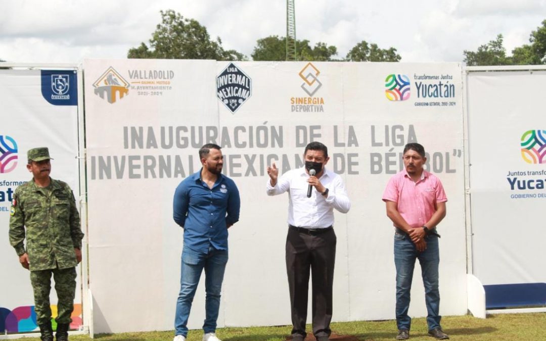 Inauguración dela Liga Invernal Mexicana de Beisbol.