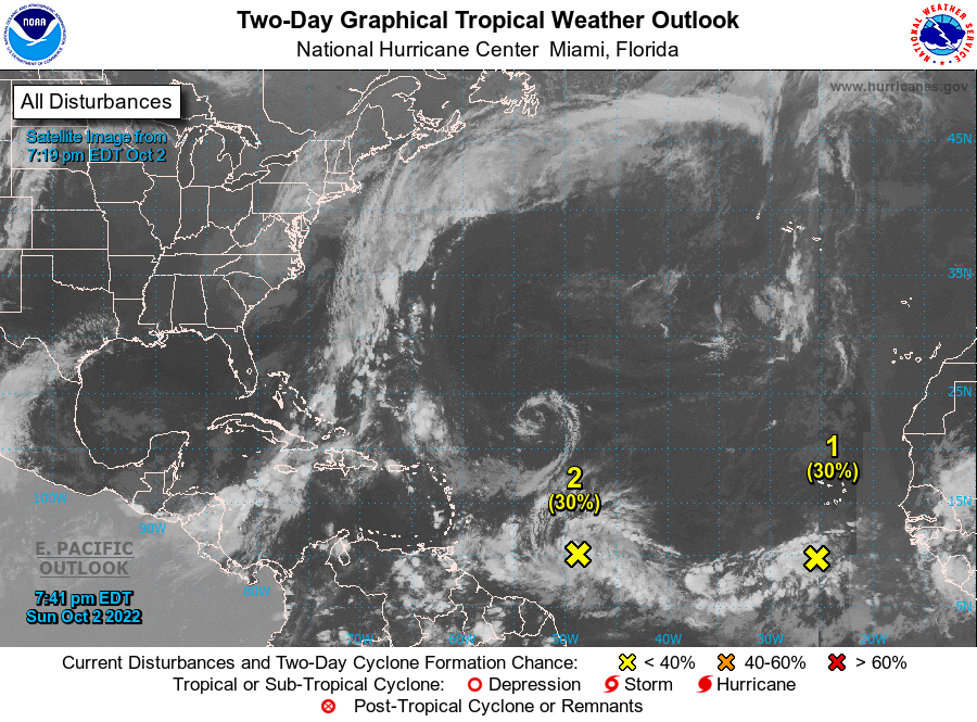 En el transcurso de la semana se definirá si la zona de inestabilidad u onda tropical se convierte en ciclón tropical en el Atlántico o sobre el mar caribe.