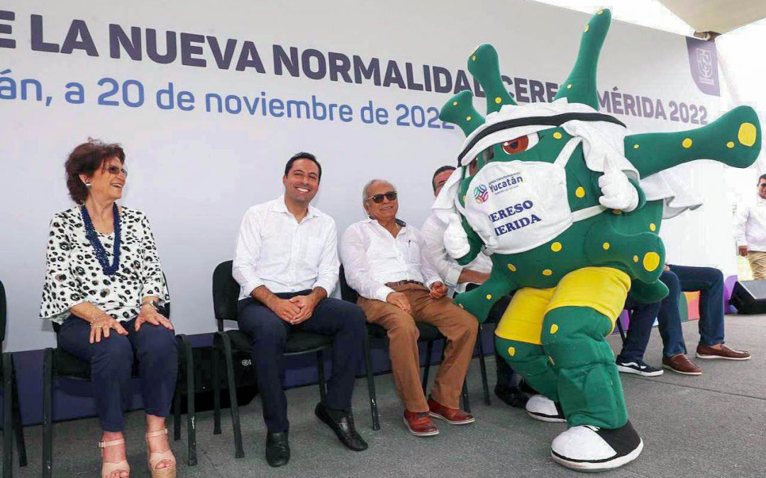 El gobernador del estado de Yucatán, Mauricio Vila Dosal, durante la inauguración del Mundialito CERESO 2022.