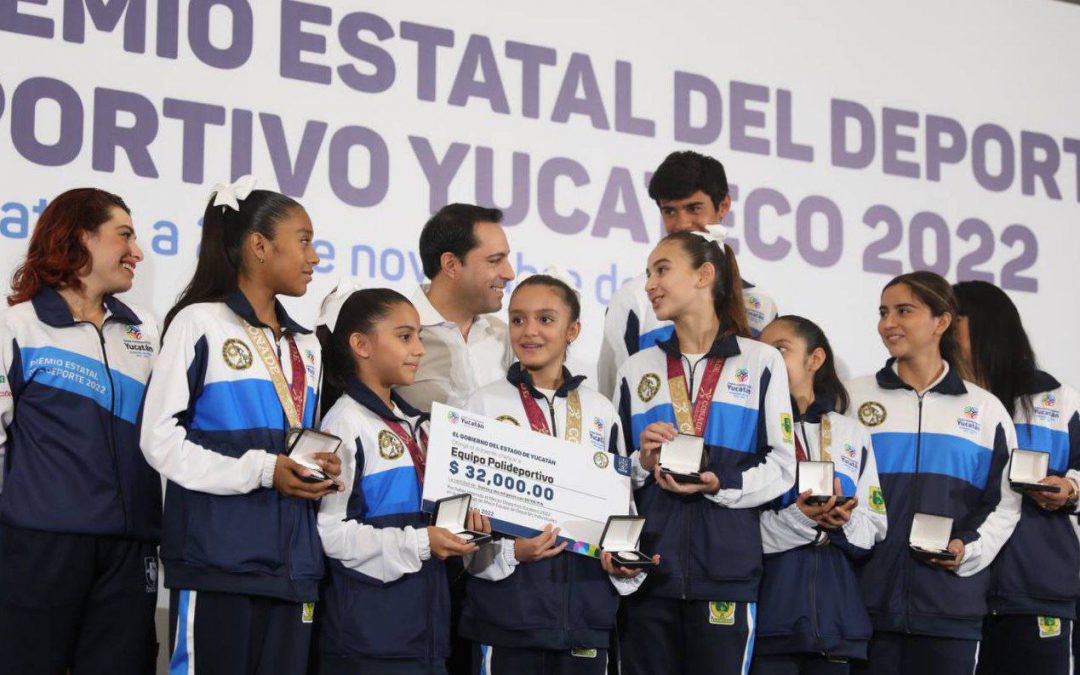 RECONOCEN A DEPORTISTAS CON EL PREMIO ESTATAL DEL DEPORTE Y EL MÉRITO DEPORTIVO YUCATECO 2022.