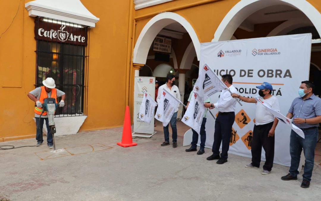 Banderazo de inicio de los trabajos de la planta de tratamiento en el centro de Valladolid.