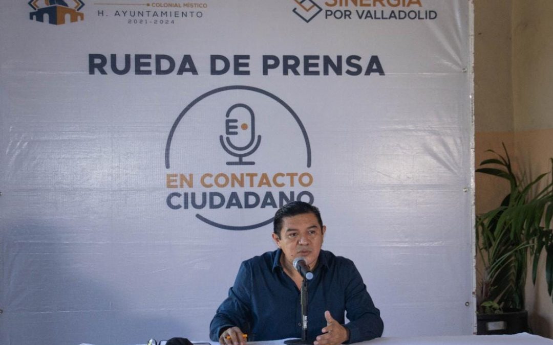 Alfredo Fernández Arceo, alcalde de Valladolid durante la rueda de prensa.