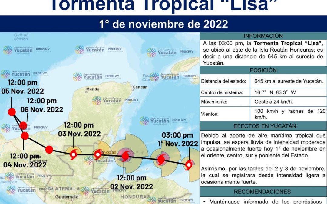 Tormenta tropical Lisa.