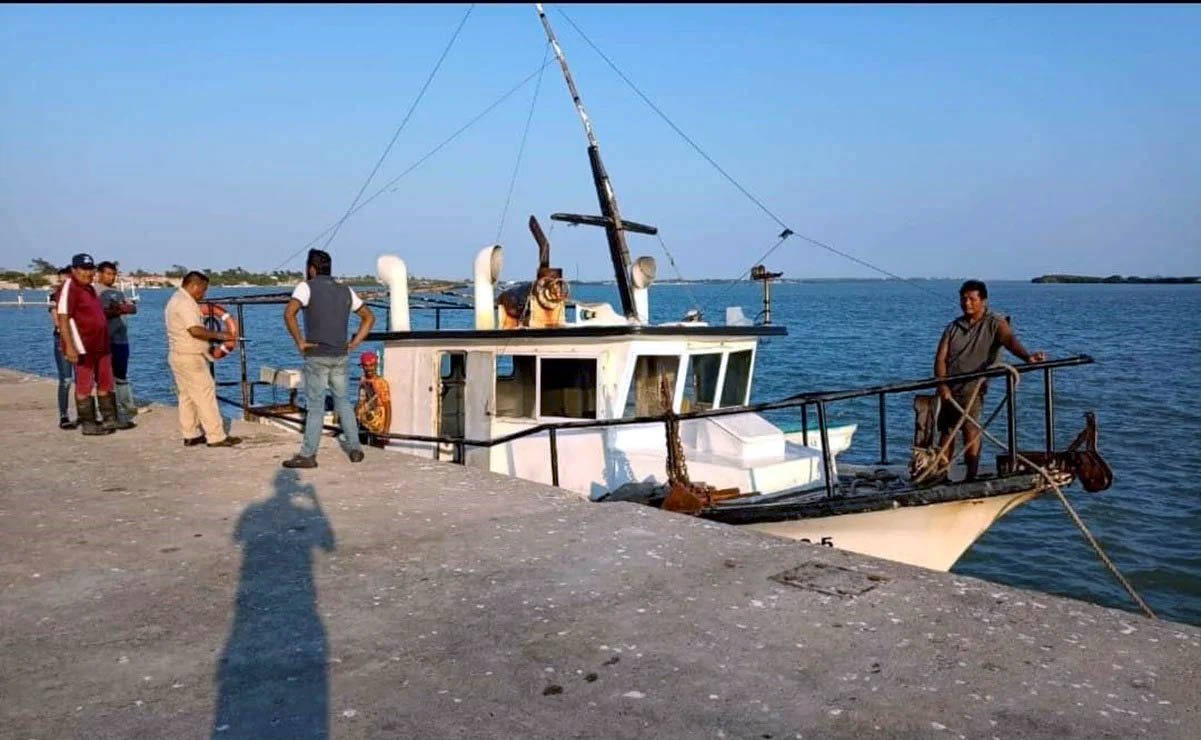 RESCATAN A CINCO PESCADORES YUCATECOS EN TAMAULIPAS LUEGO DE 46 DÍAS