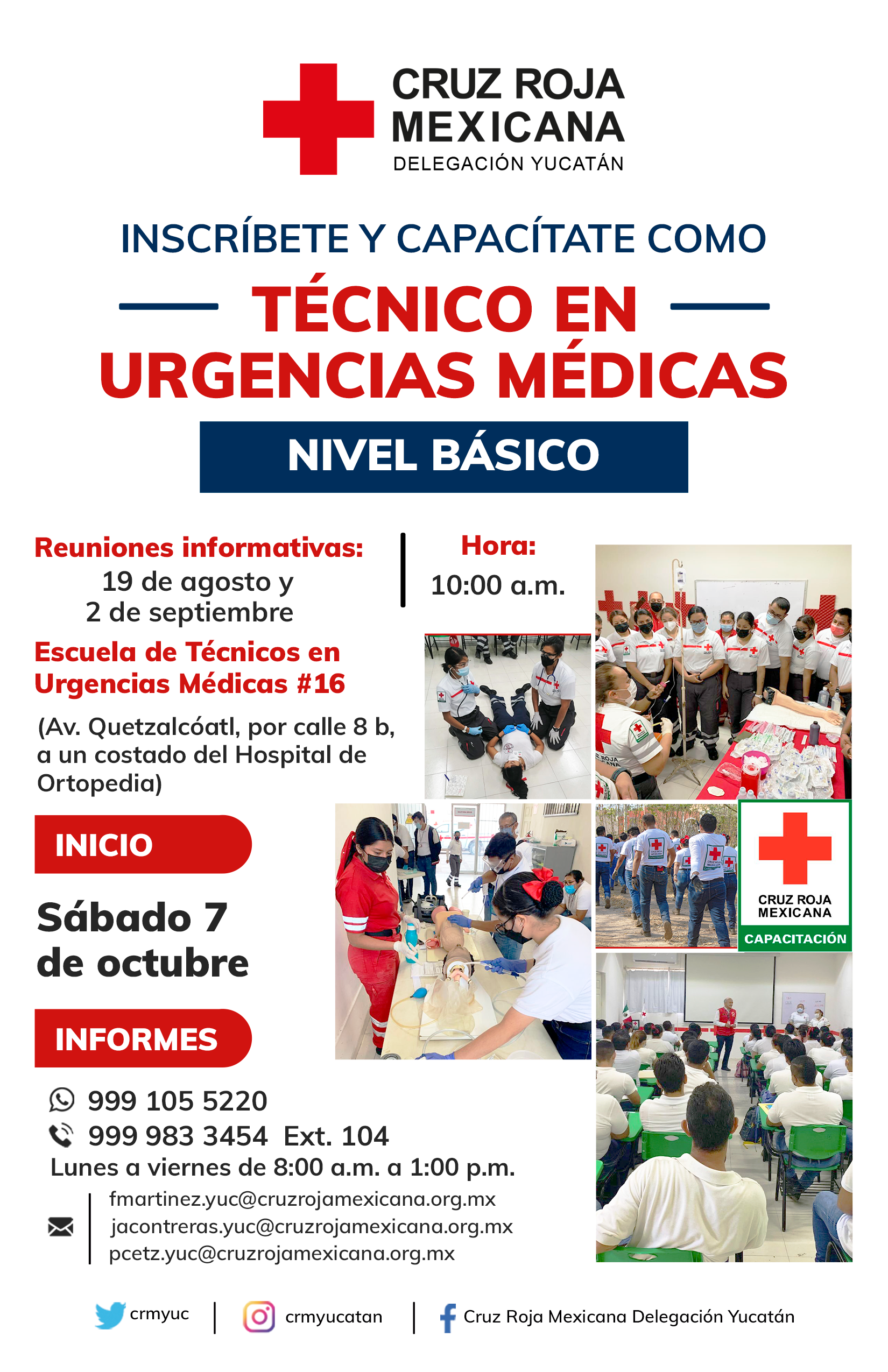 CRUZ ROJA ABRE CONVOCATORIA PARA CAPACITARSE COMO PARAMÉDICO.