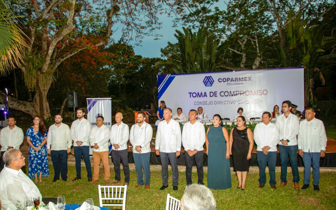 Nuevos integrantes del Consejo Directivo de la COPARMEX Valladolid.