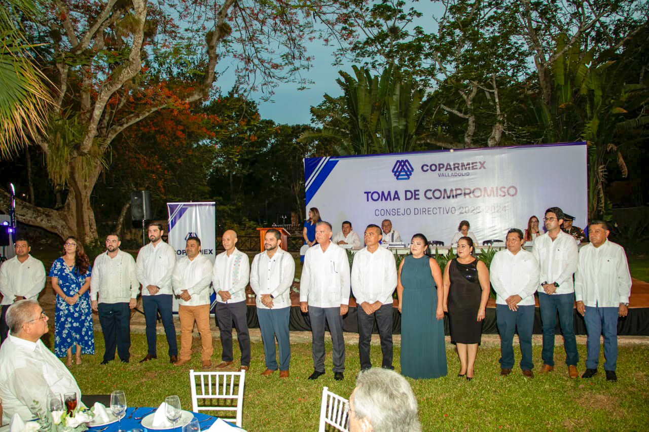 Nuevo Consejo Directivo 2023 – 2024 de la Coparmex Valladolid.