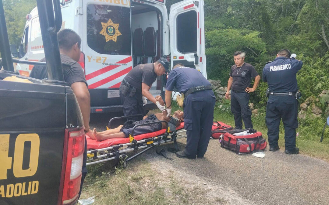 El abuelo presentaba una severa deshidratación por lo que fue atendido por paramédicos de la SSP y trasladado posteriormente al Hospital General de Valladolid.