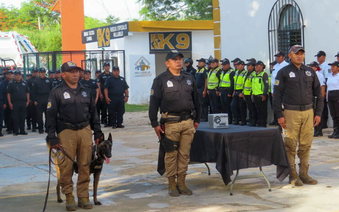 CEREMONIA DE DESPEDIDA DEL OFICIAL CANINO CANEK DE LA POLICÍA VALLISOLETANA.