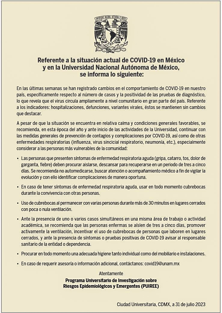 ¿LA EMERGENCIA POR #COVID PODRÍA REGRESAR A MÉXICO?