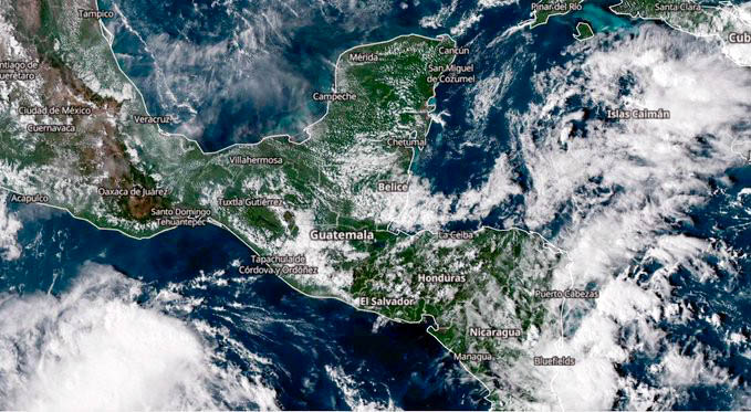 Desde este lunes se incrementaran las lluvias debido a la presencia de una vaguada sobre la península de Yucatán.