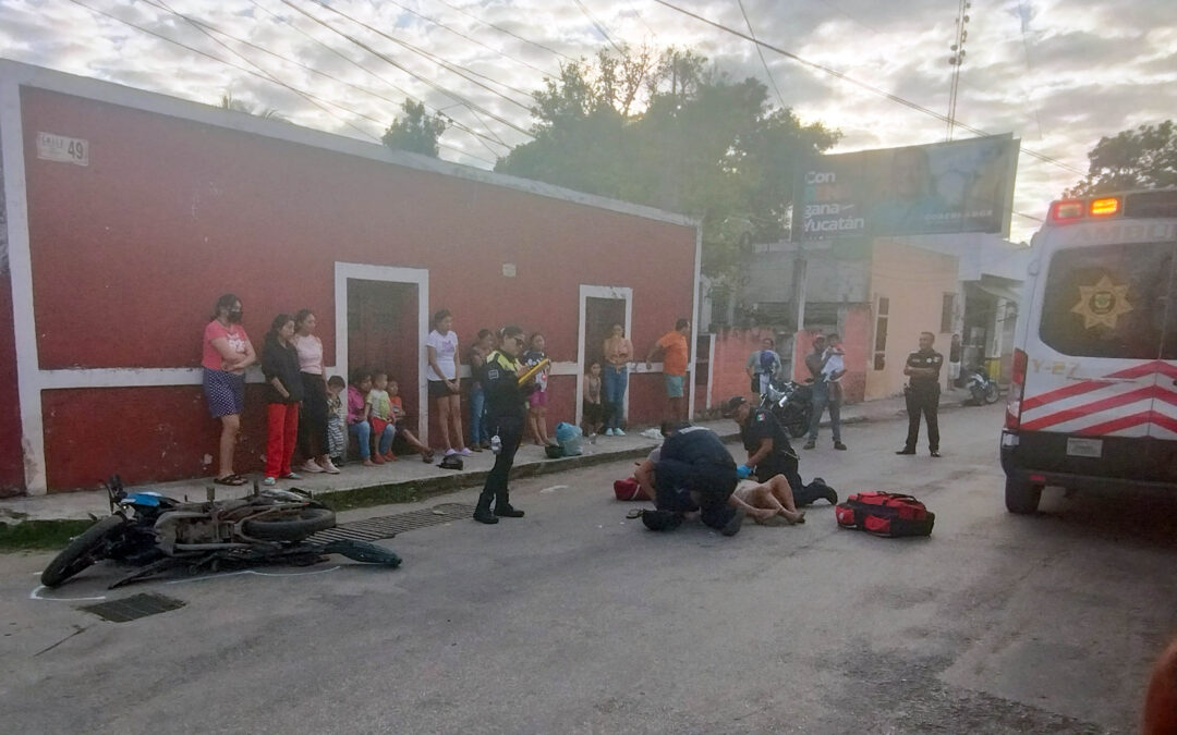 TRES LESIONADOS EN CHOQUE ENTRE UN CAVALIER Y UNA MOTOCICLETA.