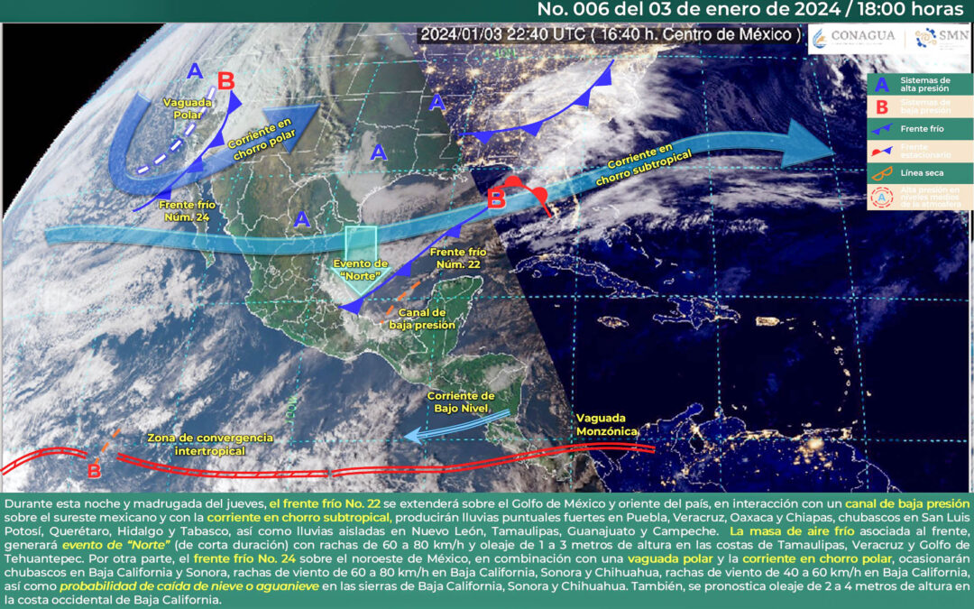 Pronóstico del clima para mañana jueves 04 de enero.