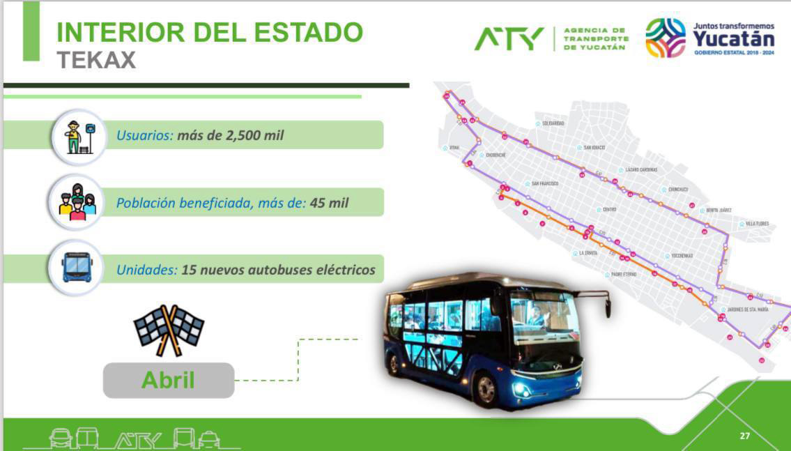 EL «VA Y VEN» LLEGARÁ A TEKAX, TIZIMÍN Y VALLADOLID
